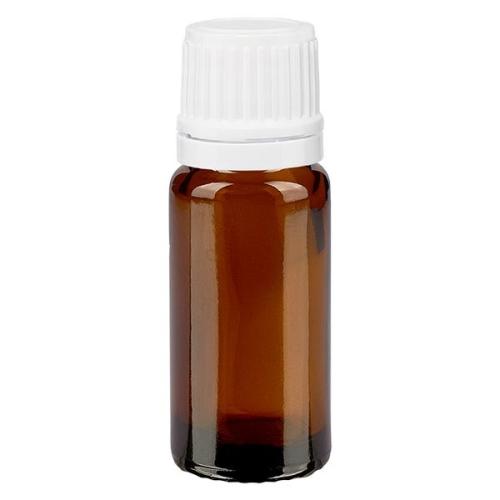 Flacon verre ambré 5 ml<br>+ bouchon compte-gouttes pour huiles essentielles